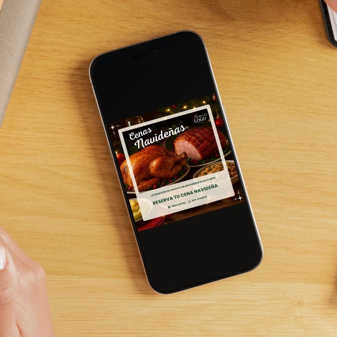 Plantilla Mesa Venta de Cenas Navideñas | Posts para Redes - Imagen 2