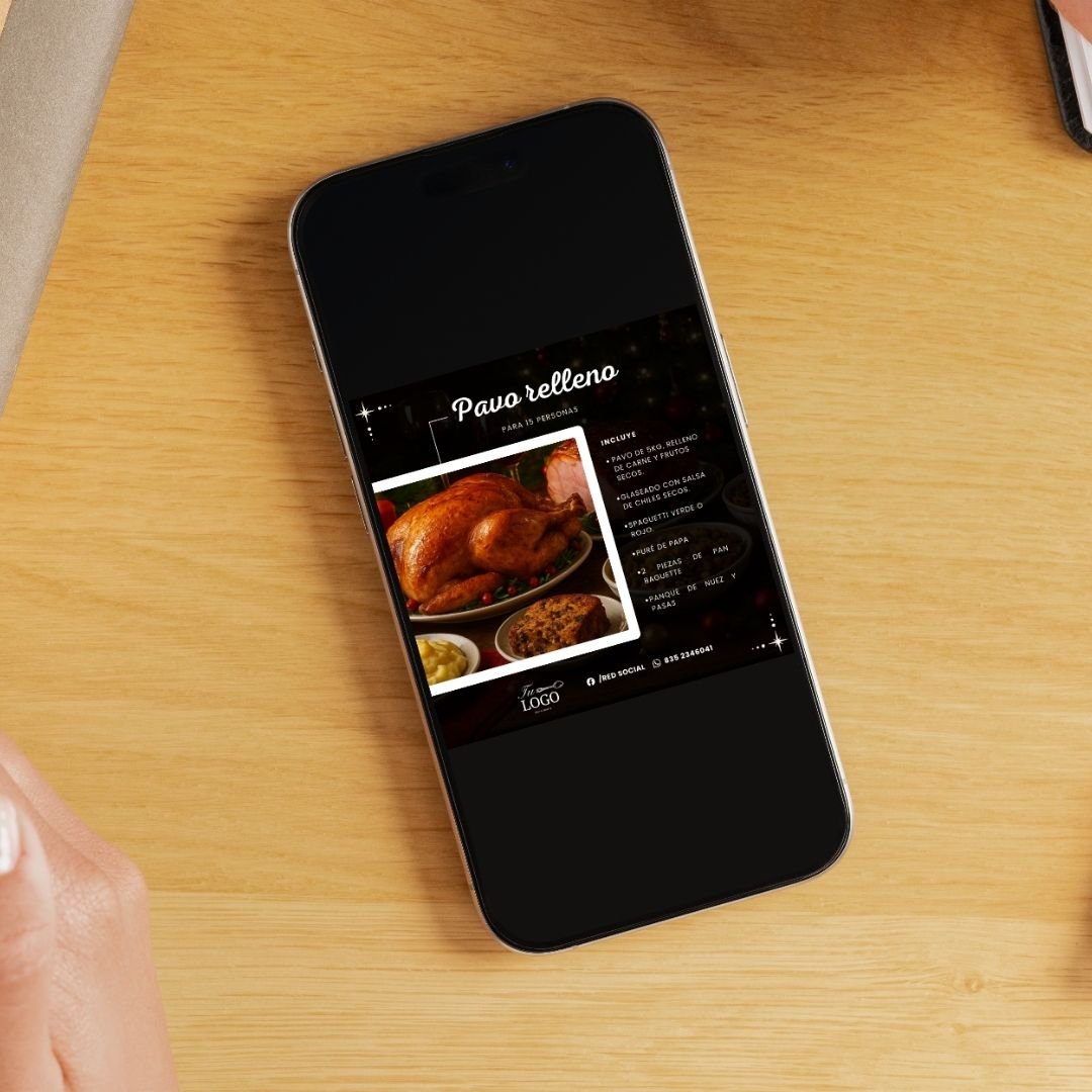 Plantilla Mesa Venta de Cenas Navideñas | Posts para Redes - Imagen 3