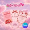 invitaciones fiesta amigas san valentín
