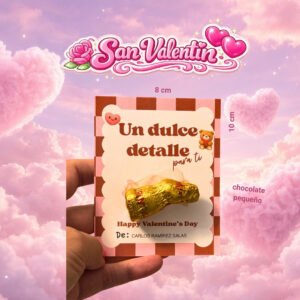 Tarjeta para chocolate san valentín