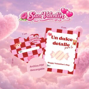 Tarjeta dulces san valentín