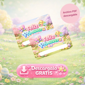 stickers escolares primavera gratis