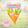 plantilla caja zanahoria para dulces de pascua