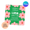 plantilla invitacion canva 1 año niña flores rosas