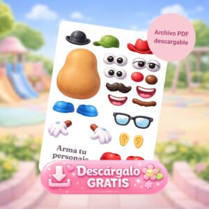 Construye tu personaje papa Gratis | PDF para Imprimir