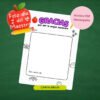 carta dibujo día del maestro